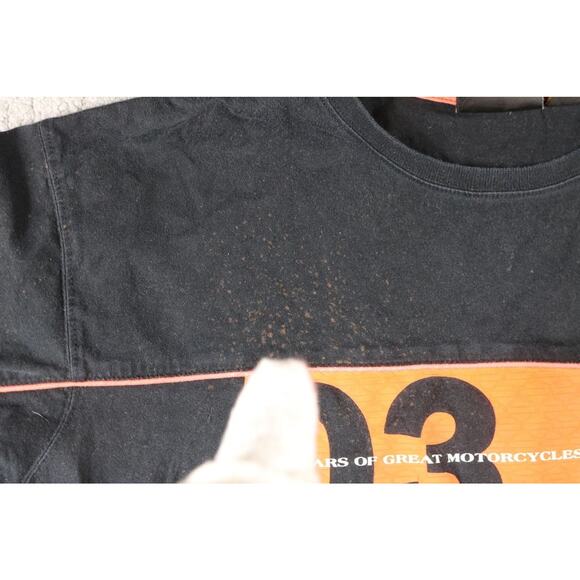 Harley Davidson T-Shirt XL Logo Shirt 100 Years of Great Motorcycles Vintage - Picture 8 of 11